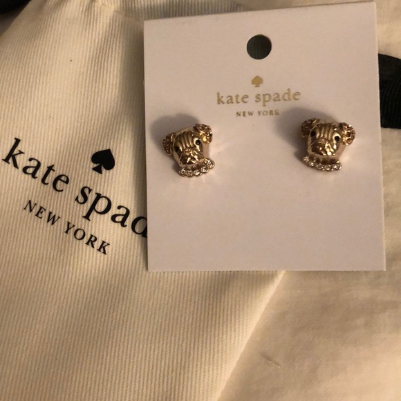 kate spade Jewelry - Kate Spade “Puppy” dog earrings new
